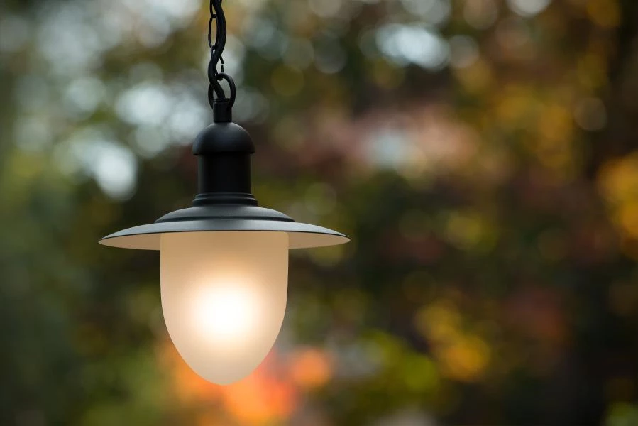 Lucide ARUBA - Hanglamp Buiten - Ø 25 cm - 1xE27 - IP44 - Zwart - sfeer 1